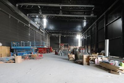 Baudokumentation der neuen Veranstaltungshalle 'Hafen 1' in der Autostadt in Wolfsburg