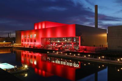 Baudokumentation der neuen Veranstaltungshalle 'Hafen 1' in der Autostadt in Wolfsburg