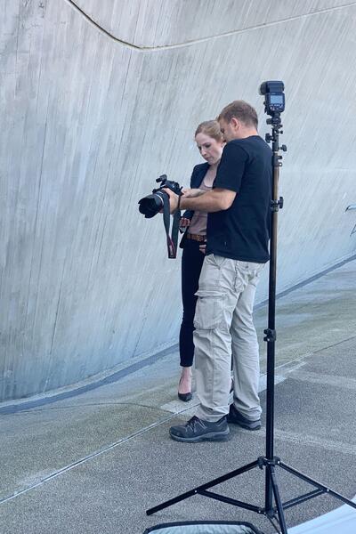 Beim Shooting der IGM-Geschäftsführung